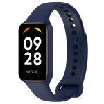 For Redmi Band 2 Solid Color Silicone Integrated Watch Band(Midnight Blue) - Image 2