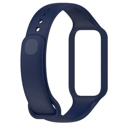 For Redmi Band 2 Solid Color Silicone Integrated Watch Band(Midnight Blue)