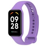 For Redmi Band 2 Solid Color Silicone Integrated Watch Band(Purple) - Image 2