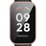 For Redmi Band 2 PC+ Tempered Film Integrated Watch Protective Case(Pink) - Image 3