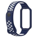 For Redmi Band 2 Loop Two-Color Breathable Silicone Watch Band(Blue+White) - Image 2