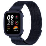 For Xiaomi Redmi Watch 3 / Mi Watch Lite 3 2 in 1 Milan Metal Watch Band with Watch Frame(Ink Blue)