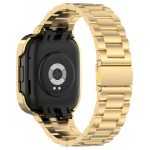 For Xiaomi Redmi Watch 3 / Mi Watch Lite 3 2 in 1 Three-bead Metal Watch Band with Watch Frame(Gold) - Image 2