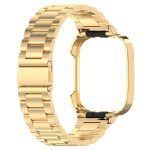 For Xiaomi Redmi Watch 3 / Mi Watch Lite 3 2 in 1 Three-bead Metal Watch Band with Watch Frame(Gold) - Image 3