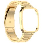 For Xiaomi Redmi Watch 3 / Mi Watch Lite 3 2 in 1 Three-bead Metal Watch Band with Watch Frame(Gold) - Image 4