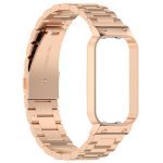 For Redmi Band 2 Three-bead Steel Watch Band(Rose Gold) - Image 3
