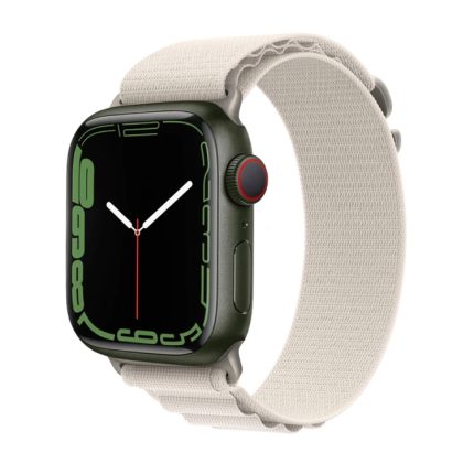 WiWU Nylon Loop Watch Band For Apple Watch Series 9&8&7 41mm / SE 3&SE 2&6&SE&5&4 40mm / 3&2&1 38mm(White)