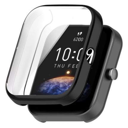 Για Amazfit Bip 3 / Bip 3 Pro Universal Full Coverage TPU Ηλεκτρική προστατευτική θήκη ρολογιού (Μαύρη)