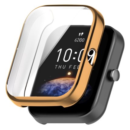 Για Amazfit Bip 3 / Bip 3 Pro Universal Full Coverage TPU Ηλεκτρική προστατευτική θήκη ρολογιού (ροζ χρυσός)