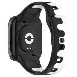 For Redmi Watch 3 Lite Stitching Two Color Silicone Watch Band(Black White) - Image 2