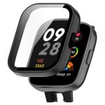 For Xiaomi Mi Watch Lite 3 PC + Tempered Film Integrated Watch Protective Case(Black) - Image 5