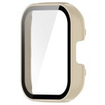 For Xiaomi Mi Watch Lite 3 PC + Tempered Film Integrated Watch Protective Case(Ivory White) - Image 4