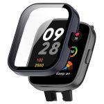 For  Redmi Watch 3 Active PC + Tempered Film Integrated Watch Protective Case(Ink Blue)
