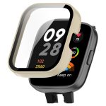 For Redmi Watch 3 Active PC + Tempered Film Integrated Watch Protective Case(Ivory White)