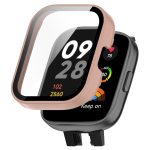 For Redmi Watch 3 Active PC + Tempered Film Integrated Watch Protective Case(Pink)