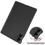 Για Xiaomi Redmi Pad SE Custer Pure Color 3-πτυχής δερμάτινη θήκη tablet (Μαύρη) - Image 6