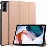 Για δερμάτινη θήκη tablet Xiaomi Redmi Pad SE Custer Pure Color 3-πτυχής θήκη (Rose Gold)