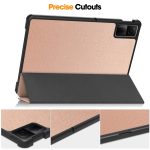 Για δερμάτινη θήκη tablet Xiaomi Redmi Pad SE Custer Pure Color 3-πτυχής θήκη (Rose Gold) - Image 5