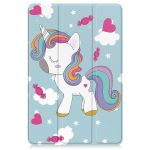 Για Xiaomi Redmi Pad SE Custer Painted 3-fold Holder Smart Leather Case Tablet (Unicorn)