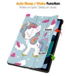 Για Xiaomi Redmi Pad SE Custer Painted 3-fold Holder Smart Leather Case Tablet (Unicorn) - Image 2