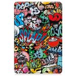 For Xiaomi Redmi Pad SE Custer Painted 3-Fold Holder Smart Leather Tablet Case(Graffiti)