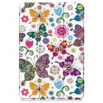 For Xiaomi Redmi Pad SE Custer Painted 3-Fold Holder Smart Leather Tablet Case(Colorful Butterflies)