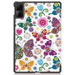 For Xiaomi Redmi Pad SE Custer Painted 3-Fold Holder Smart Leather Tablet Case(Colorful Butterflies) - Image 4