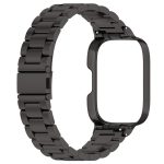 For Redmi Watch 3 Lite / Watch 3 Active 2 in 1 Three-bead Metal Watch Band with Watch Frame(Black) - Image 3