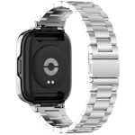 For Redmi Watch 3 Lite / Watch 3 Active 2 in 1 Three-bead Metal Watch Band with Watch Frame(Silver) - Image 3
