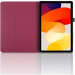 For Xiaomi Redmi Pad SE Tree Life Embossed Rotation Leather Smart Tablet Case(Red) - Image 4
