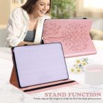 For Xiaomi Redmi Pad SE Tree & Deer Embossed Leather Tablet Case(Pink) - Image 3