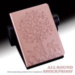 For Xiaomi Redmi Pad SE Tree & Deer Embossed Leather Tablet Case(Pink) - Image 2