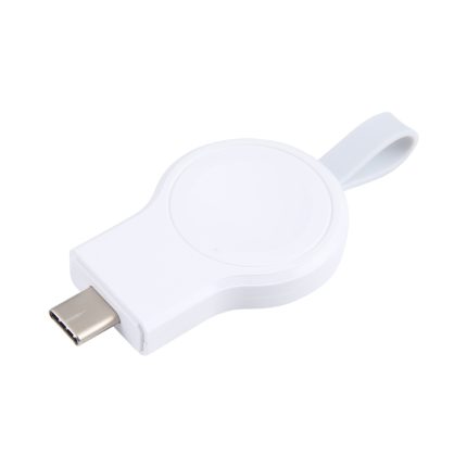 For Apple Watch Series 2W USB-C / Type-C Port Portable Magnetic Charger (White)