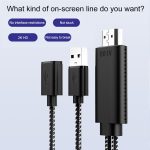 7563s USB-C / Type-C Female to 2K HDMI Male HD Video Adapter Cable, Cable Length: 1m - Image 7