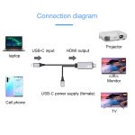9572PD USB-C / Type-C Male to HDMI Male 4K HD Video Adapter Cable, Cable Length: 1.8m - Image 6