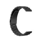 Για Huawei GT2/GT/Samsung Galaxy Watch 46mm R800/Samsung Gear S3 22mm 3-Beads λουράκι ρολογιού από ανοξείδωτο ατσάλι (Μαύρο) - Image 3