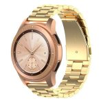 Για Huawei GT2/GT/Samsung Galaxy Watch 46mm R800/Samsung Gear S3 λουράκι  ρολογιού 22mm 3-Beads από ανοξείδωτο ατσάλι (χρυσό)