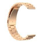 Για Huawei GT2/GT/Samsung Galaxy Watch 46mm R800/Samsung Gear S3 22mm 3-Beads λουράκι ρολογιού από ανοξείδωτο ατσάλι (Ροζ χρυσός) - Image 2