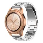 Για Huawei GT2/GT/Samsung Galaxy Watch 46mm R800/Samsung Gear S3 22mm 3-Beads Band λουράκι από ανοξείδωτο ατσάλι (ασημί)