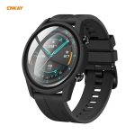 For Huawei Watch GT 2 46mm ENKAY Hat-Prince ENK-AC8202 Full Coverage PC Frosted Case + 9H Tempered Glass Protector(Black) - Image 4