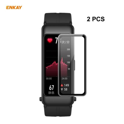 Για Huawei B6 2 ΤΕΜ. ENKAY Hat-Prince 3D Full Screen Soft PC Edge + PMMA HD Screen Protector Film