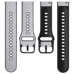 For Huawei Watch GT Runner / Watch GT 3 46mm TPU +Lychee Pattern Leather Watch Band(White) - Image 3