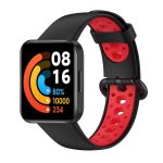 Για Xiaomi Redmi Watch 2 Lite λουράκι  σιλικόνης (Μαύρο+Κόκκινο)