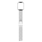 For Xiaomi Redmi Watch2 Lite International Version 2 in 1 Three-bead Metal Watch Band with Watch Frame(Silver) - Image 3