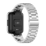 For Xiaomi Redmi Watch2 Lite International Version 2 in 1 Three-bead Metal Watch Band with Watch Frame(Silver) - Image 5