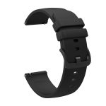 For Amazfit GTR 47mm 22mm Solid Color Soft Silicone Watch Band(Black) - Image 2