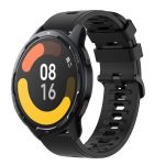 Για Xiaomi MI Watch Color 2 22mm Solid Color Soft Silicone Band (Μαύρο)