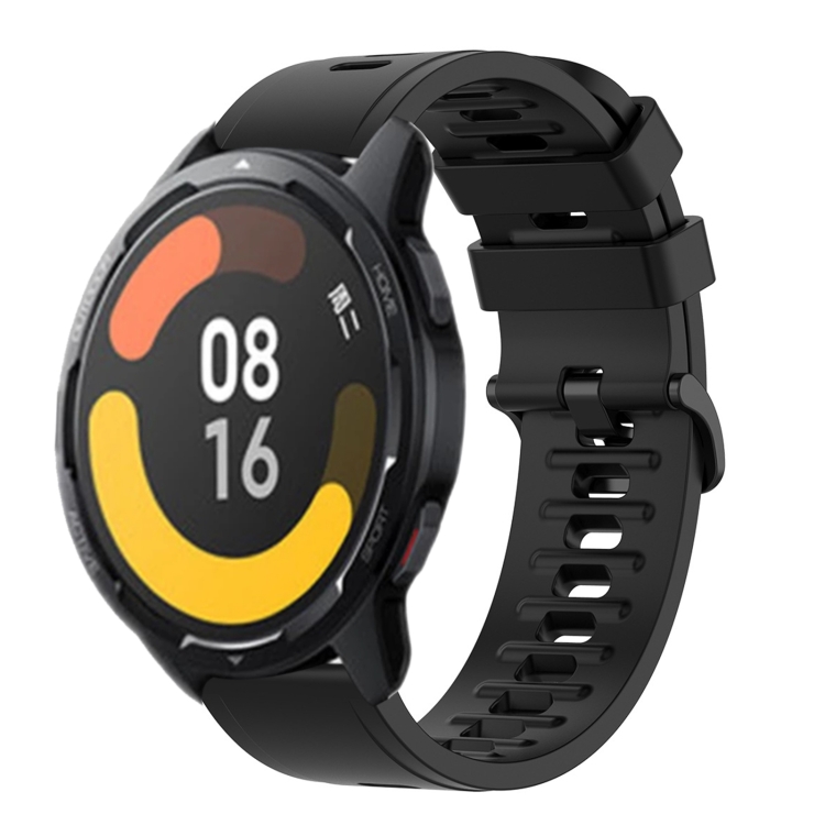 SYA001956102D Για Xiaomi MI Watch Color 2 22mm Solid Color Soft Silicone Band (Μαύρο) - Image 1