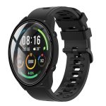 Για Xiaomi MI Watch Color 22mm Solid Color Soft Silicone Band (Μαύρο)