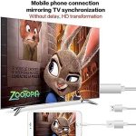 Aluminum alloy HDMI Cables Adapter Supports Phone and Android Phones to TV/Projector/Monitor(silvery) - Image 3